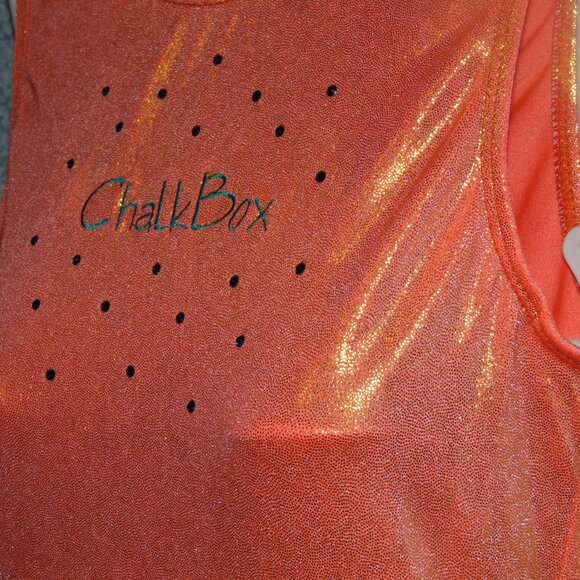 GK Shiny Orange Chalkbox Leotard M - Picture 2 of 7